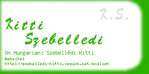 kitti szebelledi business card