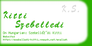 kitti szebelledi business card